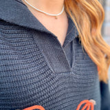 PUMPKIN SWEATER - BLACK