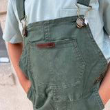 BOYS HARVEST OVERALLS - OLIVE