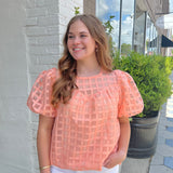 THE GA PEACH BLOUSE