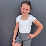 GIRLS GINGHAM SHORTS