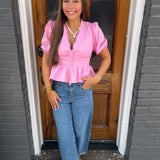 MAKE A STATEMENT TOP - PINK