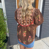 THE MATTIE TOP - BROWN