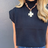 THE ALEXIA TOP - BLACK