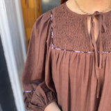 THE ASHLEE DRESS - BROWN