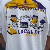 TAILGATE SCENE SS TEE - YELL/PUR