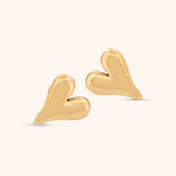 MODERN HEART STUD