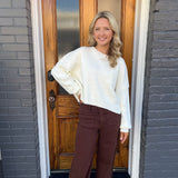 THE MATTIE SWEATER - CREAM