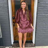 THE ERIKA DRESS IN CHOCOLATE