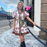 THE ABBY DRESS IN ECRU