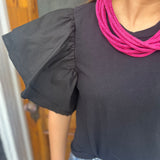 IRIS BLOUSE - BLACK