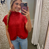 METALLIC FOIL SWEATER