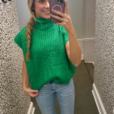 METALLIC FOIL SWEATER