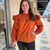 KELLER RUFFLE TOP