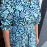THE ABSTRACT EVA DRESS - NAVY