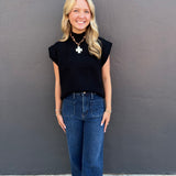 THE ALEXIA TOP - BLACK