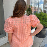 THE GA PEACH BLOUSE