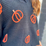 PUMPKIN SWEATER - BLACK