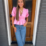 MAKE A STATEMENT TOP - PINK