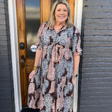 CHOCOLATE PAISLEY MIDI