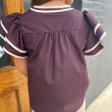 ELIZA TOP - ESPRESSO