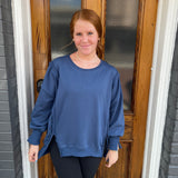 UNWIND SWEATSHIRT - NAVY