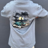 BOYS BAYOU GATOR LS - BATTLESHIP GREY