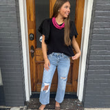 IRIS BLOUSE - BLACK