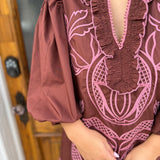 THE ERIKA DRESS IN CHOCOLATE