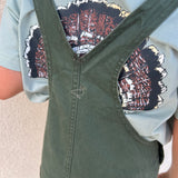 BOYS HARVEST OVERALLS - OLIVE