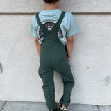 BOYS HARVEST OVERALLS - OLIVE