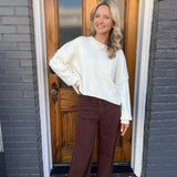 THE MATTIE SWEATER - CREAM