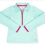 COOL MINT HEATHER 1/2 ZIP