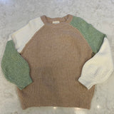GIRLS COLORBLOCK SWEATER
