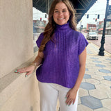 METALLIC FOIL SWEATER