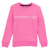 GIRLS LAUREL CREW SWEATSHIRT - PINK