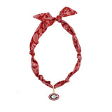 GA BULLDOG SCARF NECKLACE