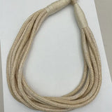 SLUB ROPE NECKLACE - ECRU