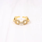 GOLD LINK RING