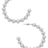 Jasper Beaded Hoops