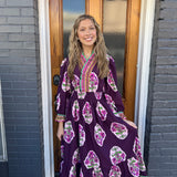 THE BELINDA DRESS - PLUM