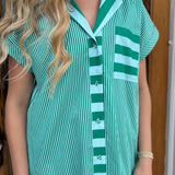 THE PRESSLEY DRESS - GREEN