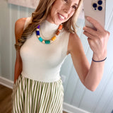 THE THERESA DRESS - ECRU
