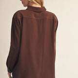 THE LANIE TOP - BROWN