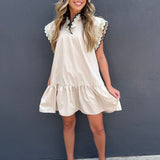 THE MILEY DRESS - BEIGE