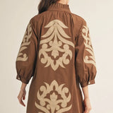 THE MARTHA DRESS - BROWN