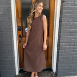 THE BROOKE DRESS - ESPRESSO