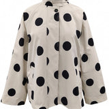 POLKA DOT JACKET - WHT/BLK