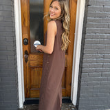 THE BROOKE DRESS - ESPRESSO