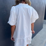 BRELEIGH MINI DRESS - WHITE