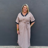 MEET ME FOR THANKSGIVING DRESS - MOCHA